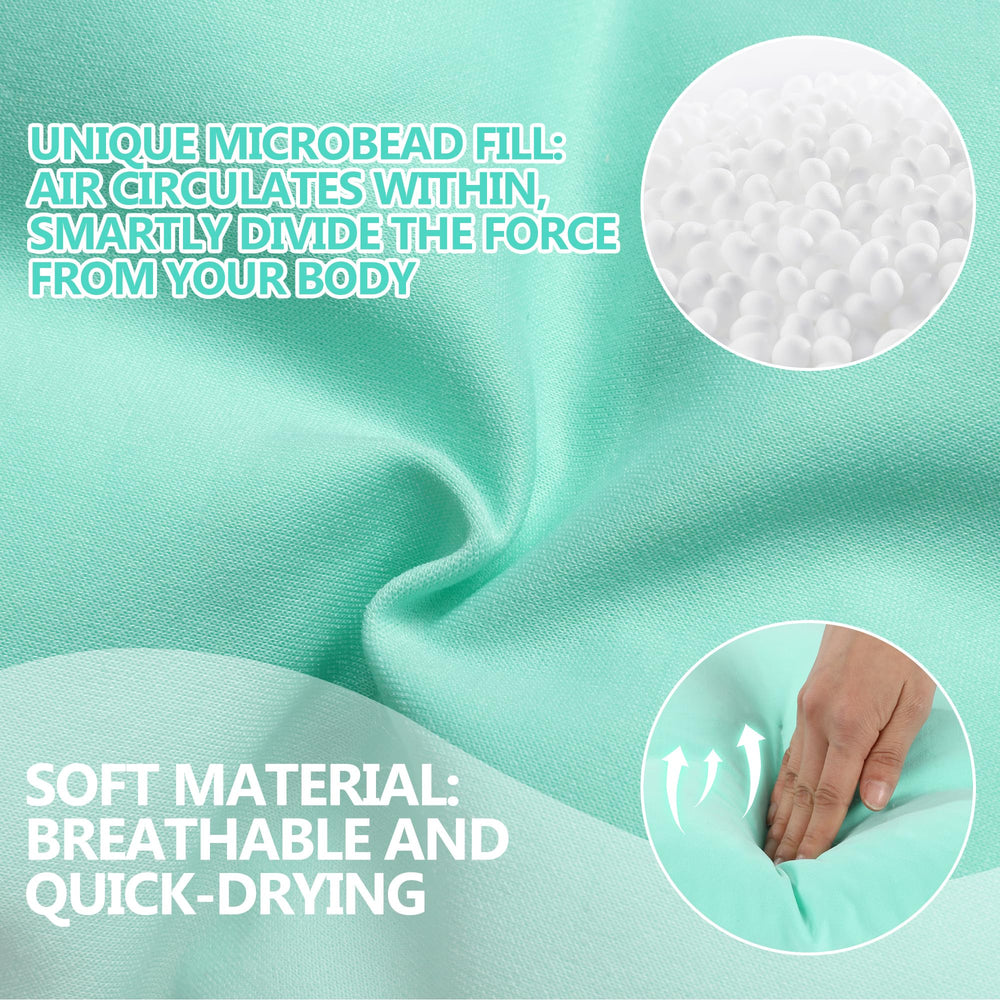 MABOZOO bath seat pillow foam close-up reveals soft air-layer surface