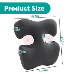 MABOZOO Breast Pillow showing ergonomic chest curve for support.