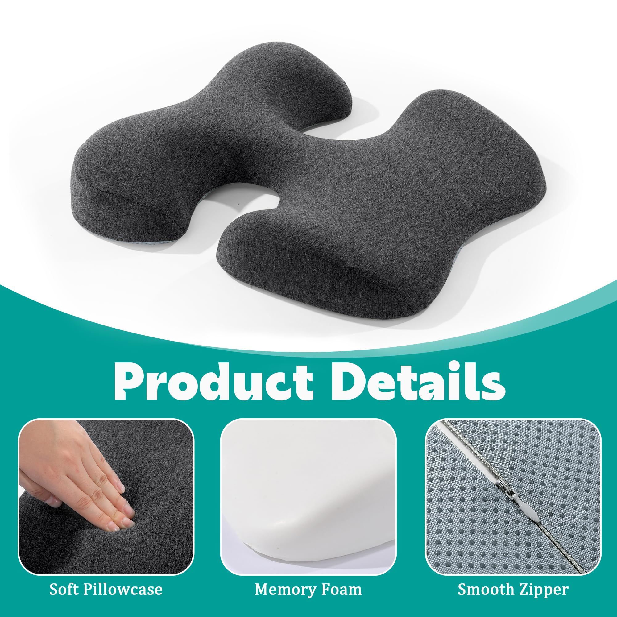 MABOZOO Breast Pillow memory-foam core provides soft, resilient comfort.