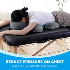 MABOZOO Face Down Pillow cooling fabric helps you stay cool during use