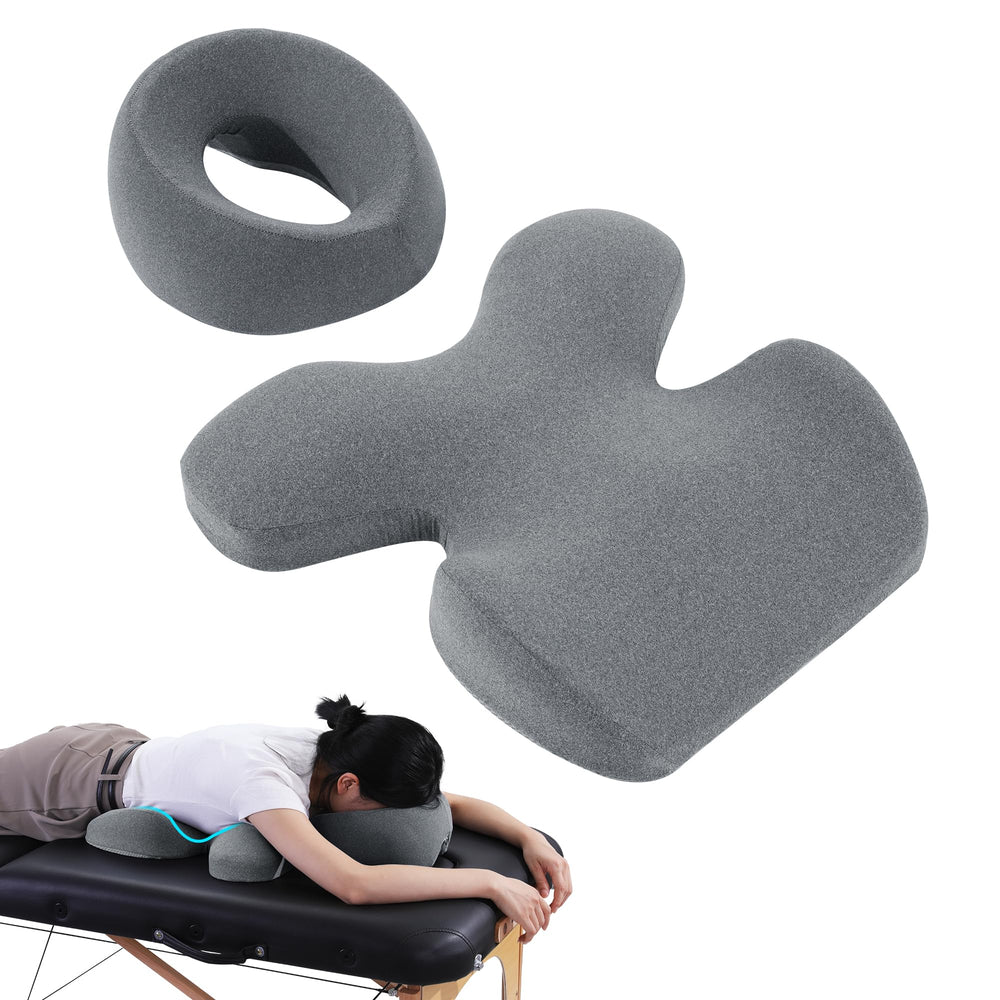 MABOZOO Face Down Pillow curves for comfortable prone positioning and chest relief