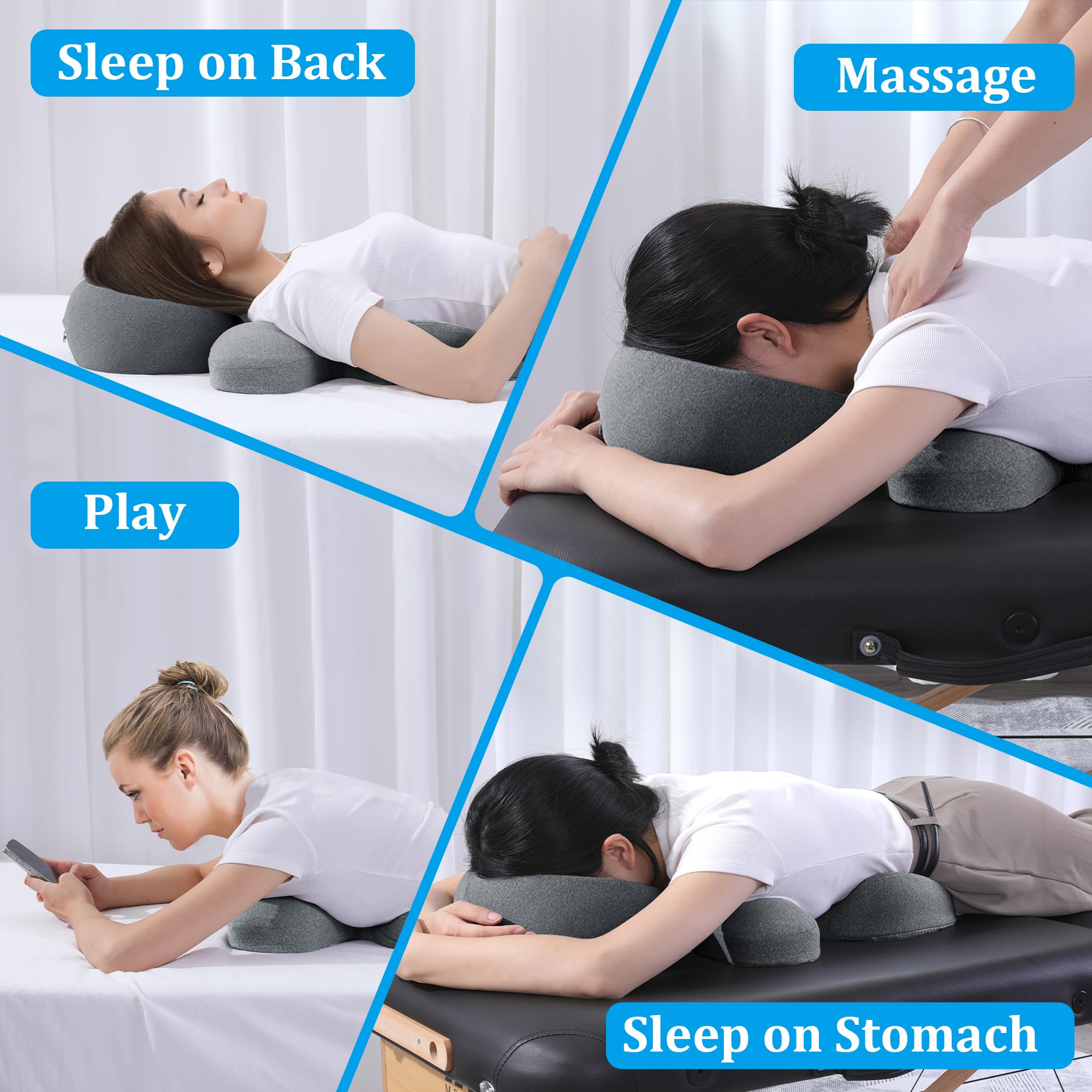 MABOZOO non-slip bottom keeps the pillow steady on your bed