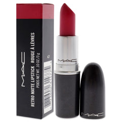 MAC All Fired Up on lips displays long-lasting color with defined edges
