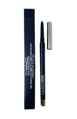 MAC Colour Excess Gel Pencil Eye Liner Glide Or Die application shows bold carbon black definition for evenings