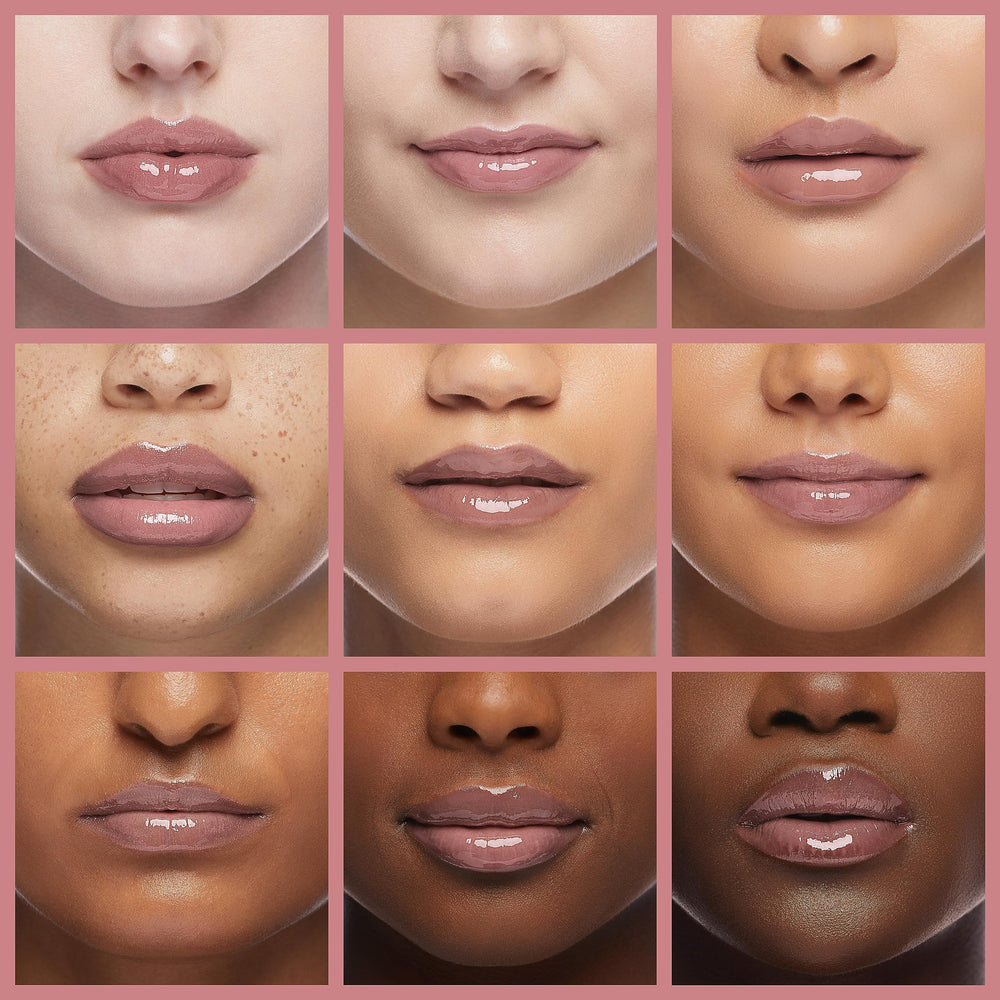 MAC Cremesheen Modesty lipstick swatch on skin, highlighting versatile pink nude shade for all skin tones.