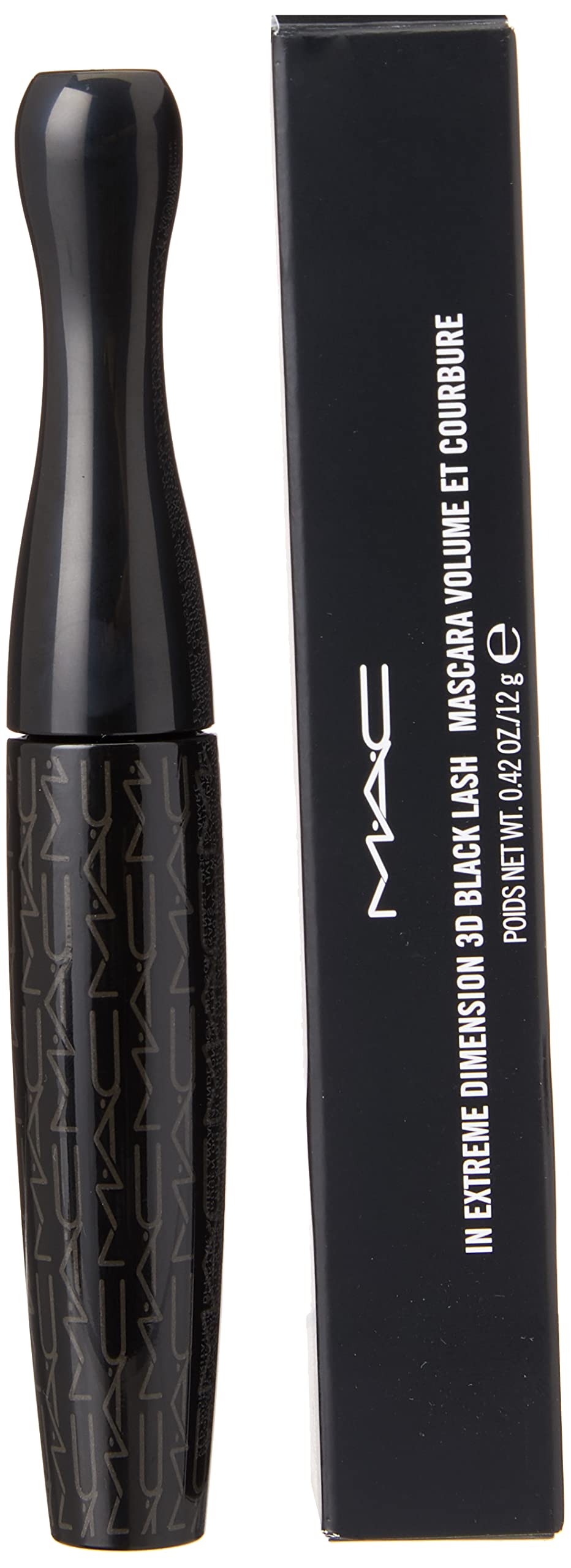 MAC Extreme Dimension 3D Lash root-to-tip application highlights full length and definition.