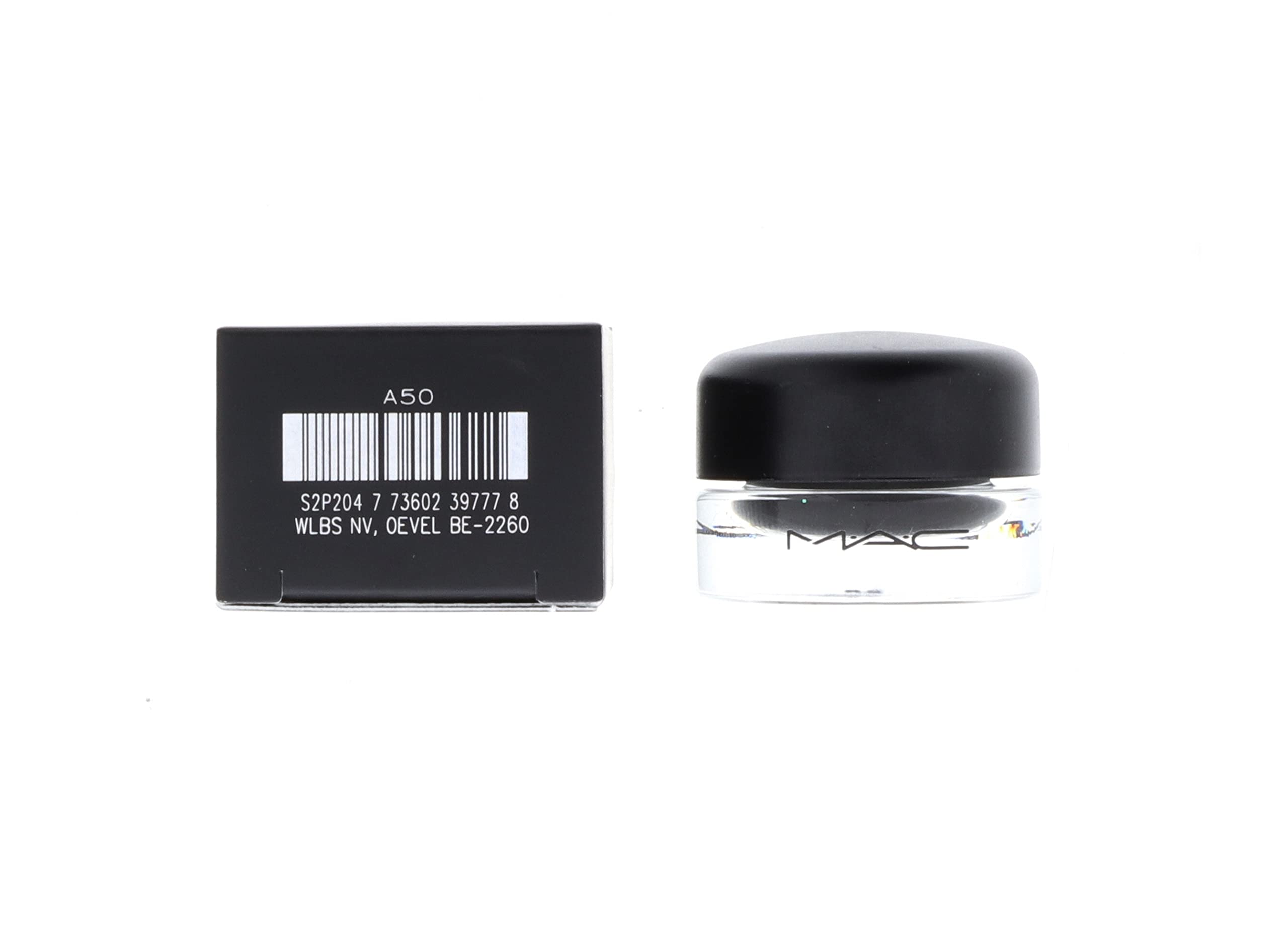 MAC Fluidline Blacktrack brush-detail demonstrates controlled, precise line work.