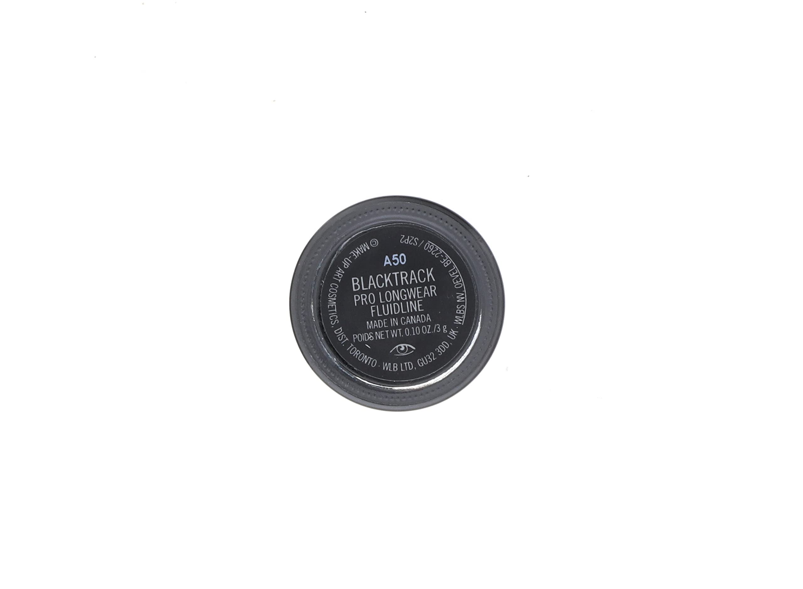 MAC Fluidline Blacktrack swatch-application reveals creamy glide for smooth lines.