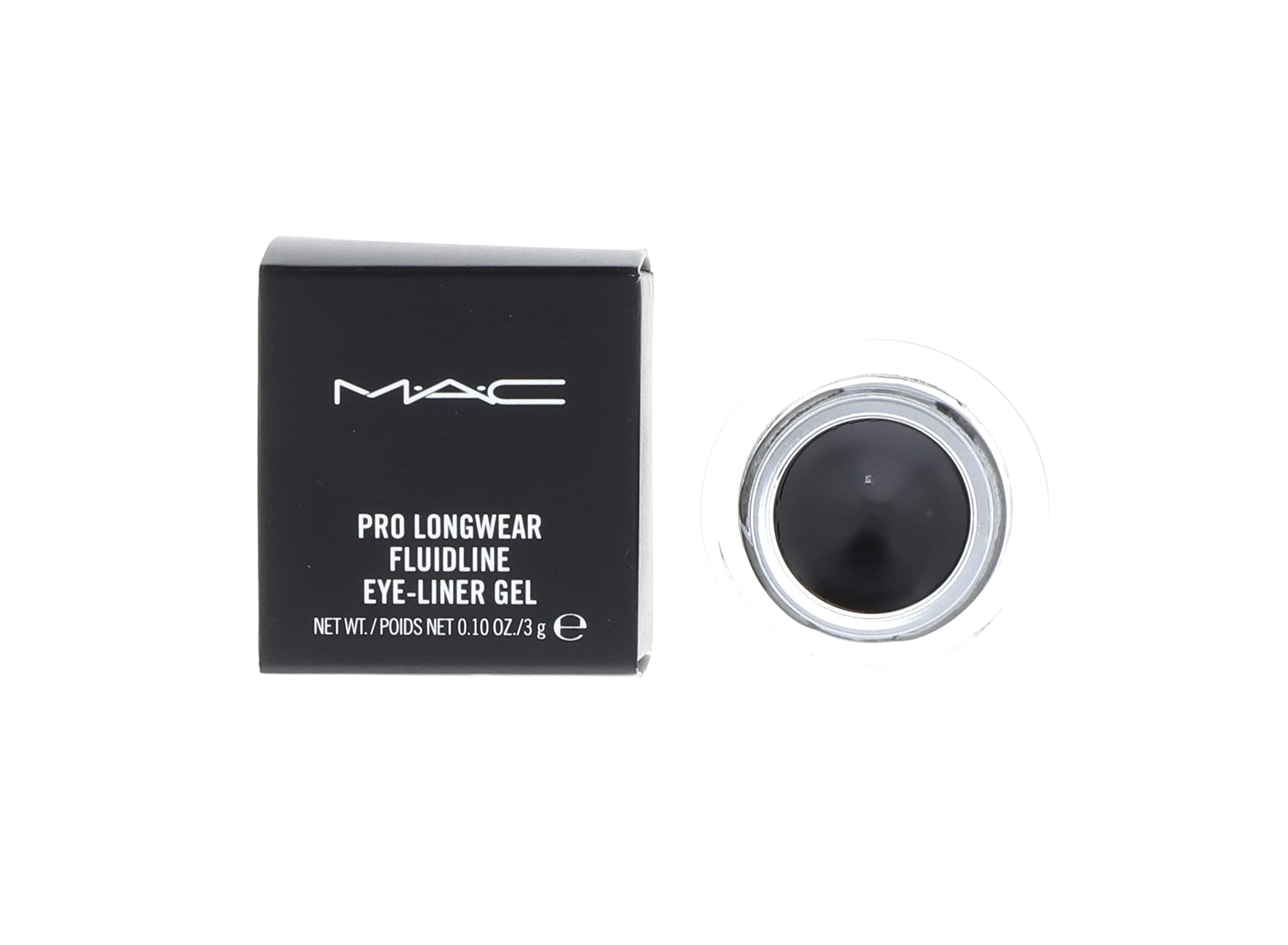 MAC Fluidline Blacktrack tube-front for precise eyeliner definition.