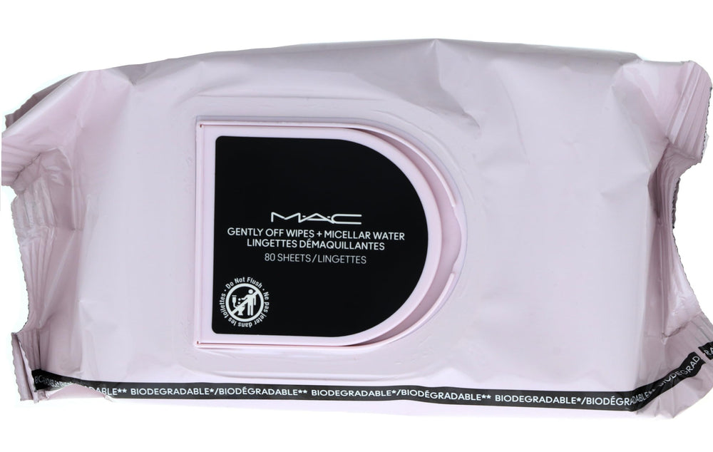 MAC Gently Off wipes closeup: saturated cloths deliver fast, thorough cleansing