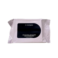 MAC Gently Off Wipes + Micellar Water Mini 30 Sheets close-up demonstrates gentle makeup removal and hydration