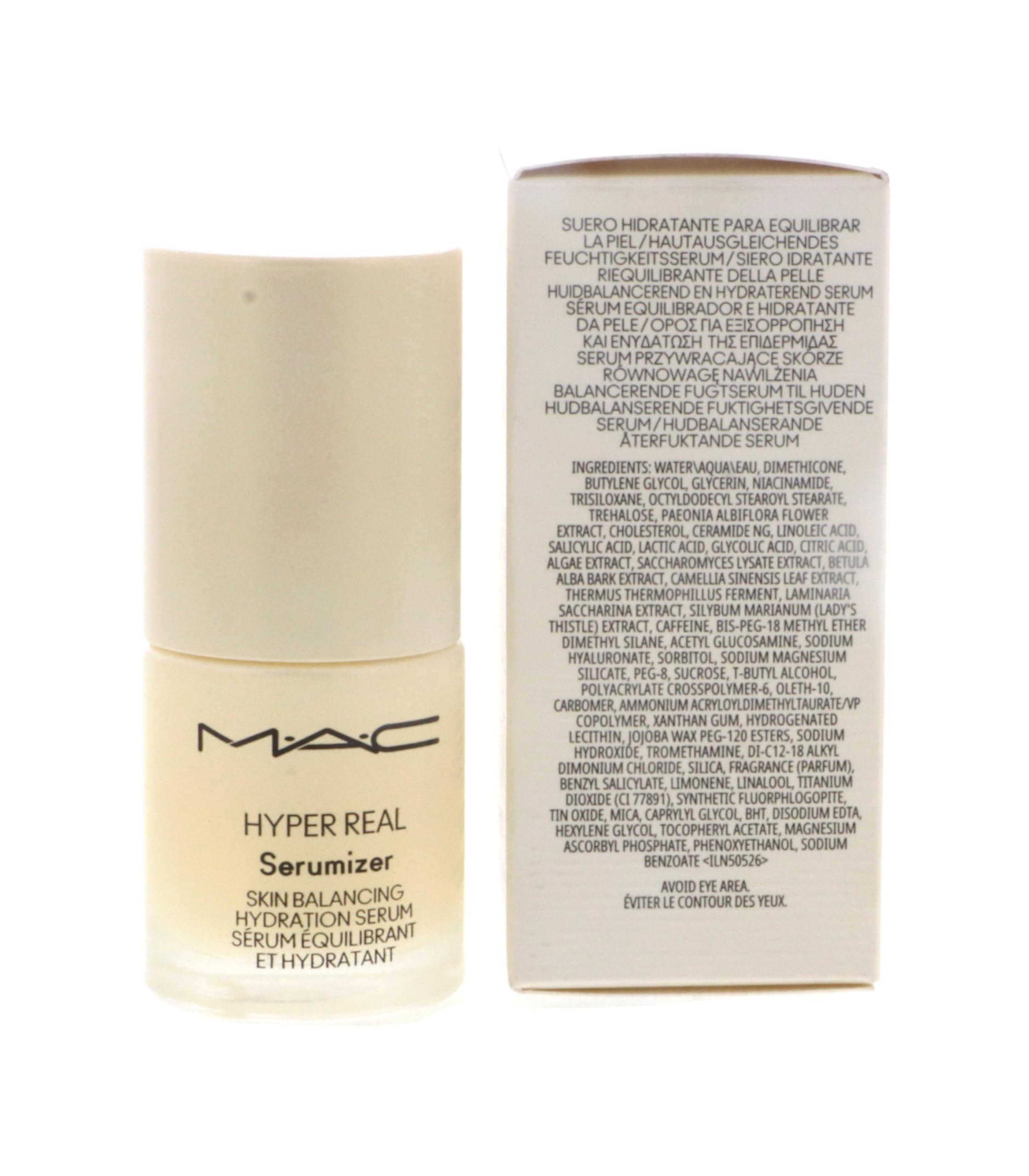 MAC Hyper Real Serumizer close-up shows pearlescent particles for a subtle glow.