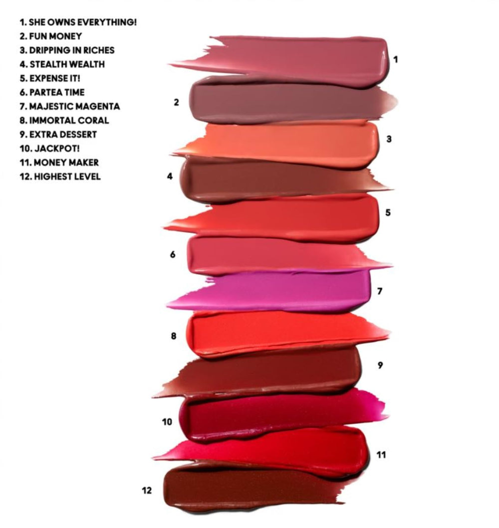 MAC Golden Girls Immortal Coral mini close-up shows glossy day to night versatility