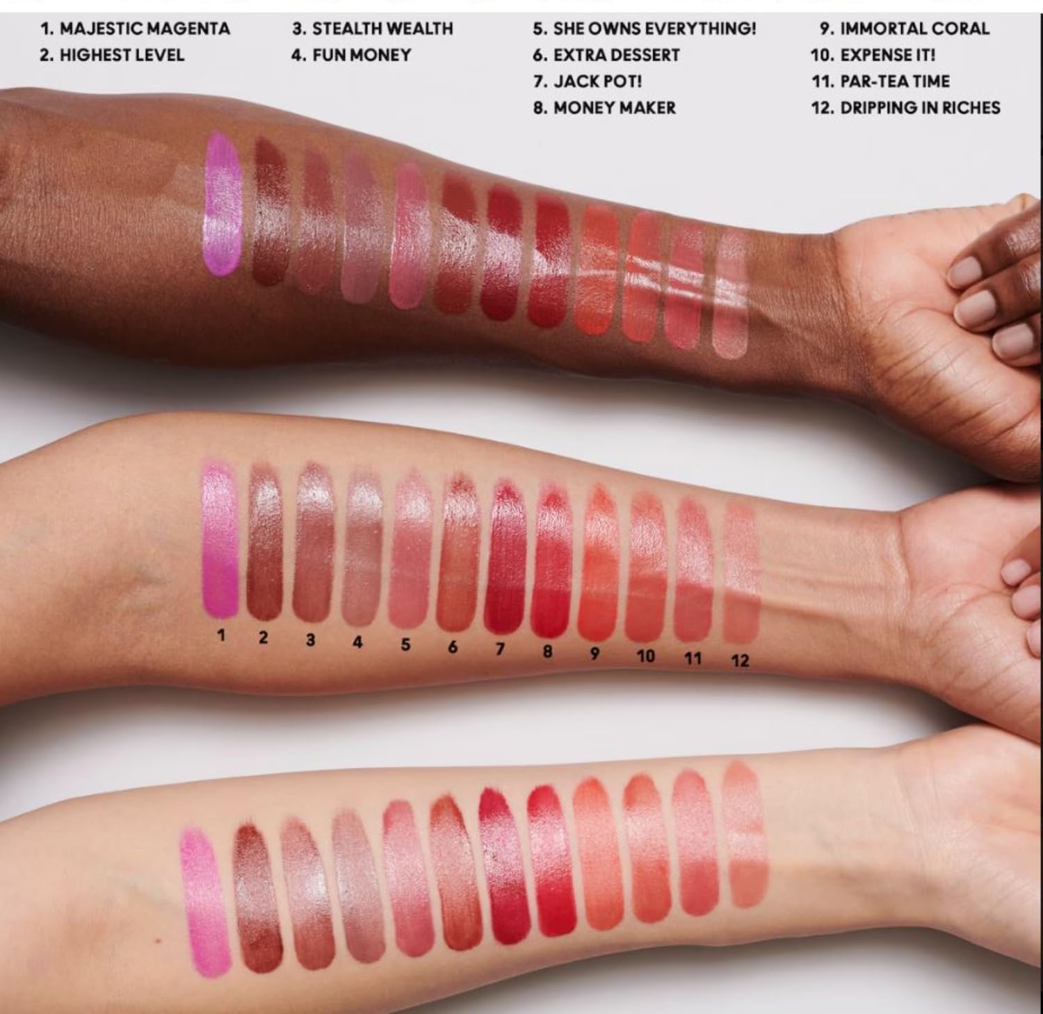 MAC Majestic Magenta mini close-up demonstrates bold shine for statement lips