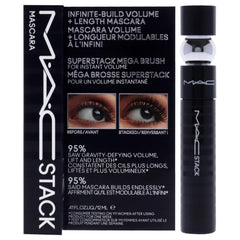 MAC MacStack Mascara Superstack Brush during application delivers instant volume.