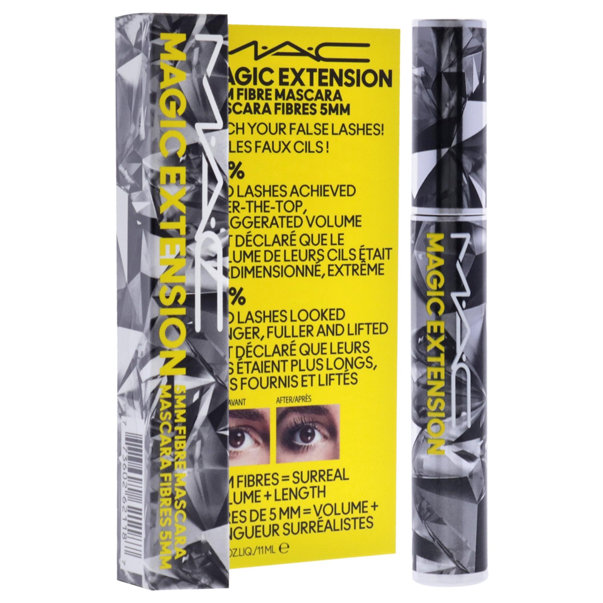 MAC Magic Extension application brush demonstrates smooth coating for clump-free daily wear