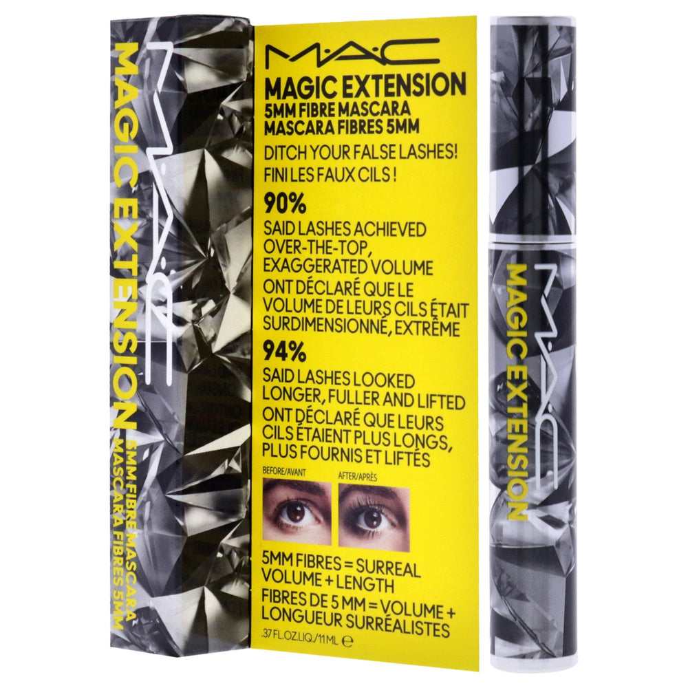 MAC Magic Extension long-lash-look after application shows lengthened lashes and lifted eyes
