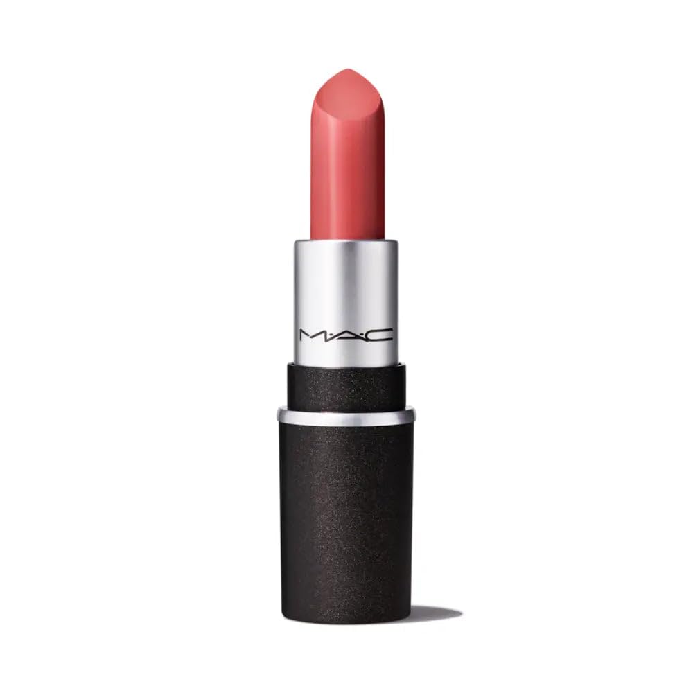 MAC Mehr matte lipstick mini shows long-lasting color for daily, refined matte look.