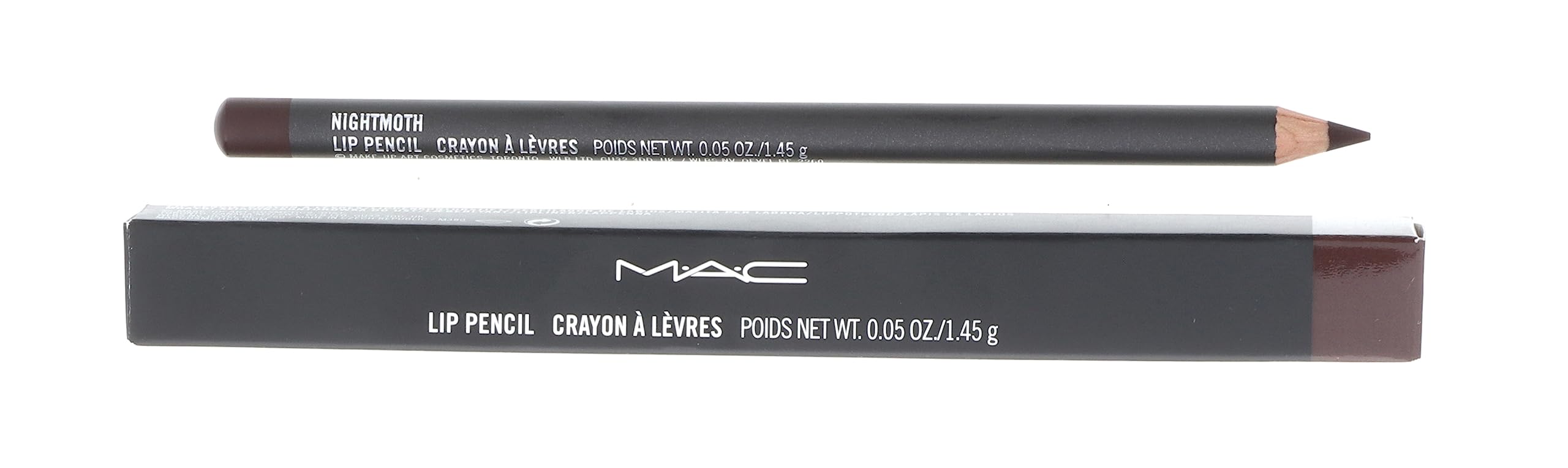 MAC Nightmoth lip pencil in use for precise lining and defined edges.