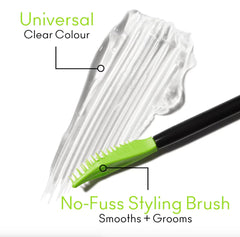 MAC Pro Locked Brow Gel Clear applied on brows for up to 12-hour flexible hold