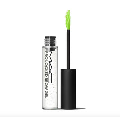 MAC Pro Locked Brow Gel Clear tube closeup showing transparent hold for defined brows