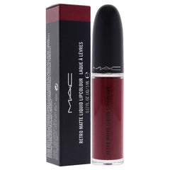 MAC Retro Matte applicator helps precise application for bold cranberry lips.