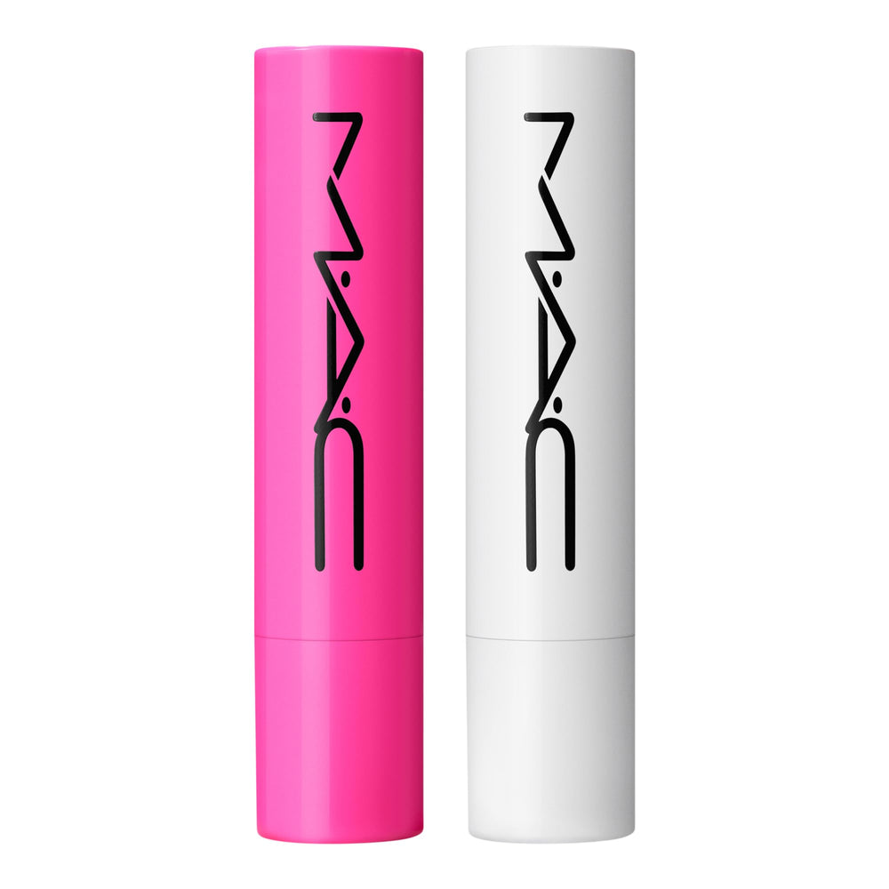 MAC Squirt gloss-stick closeup reveals juicy color and cushiony texture.