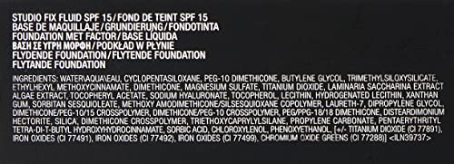 MAC Studio Fix Fluid Foundation brush application demonstrates buildable coverage