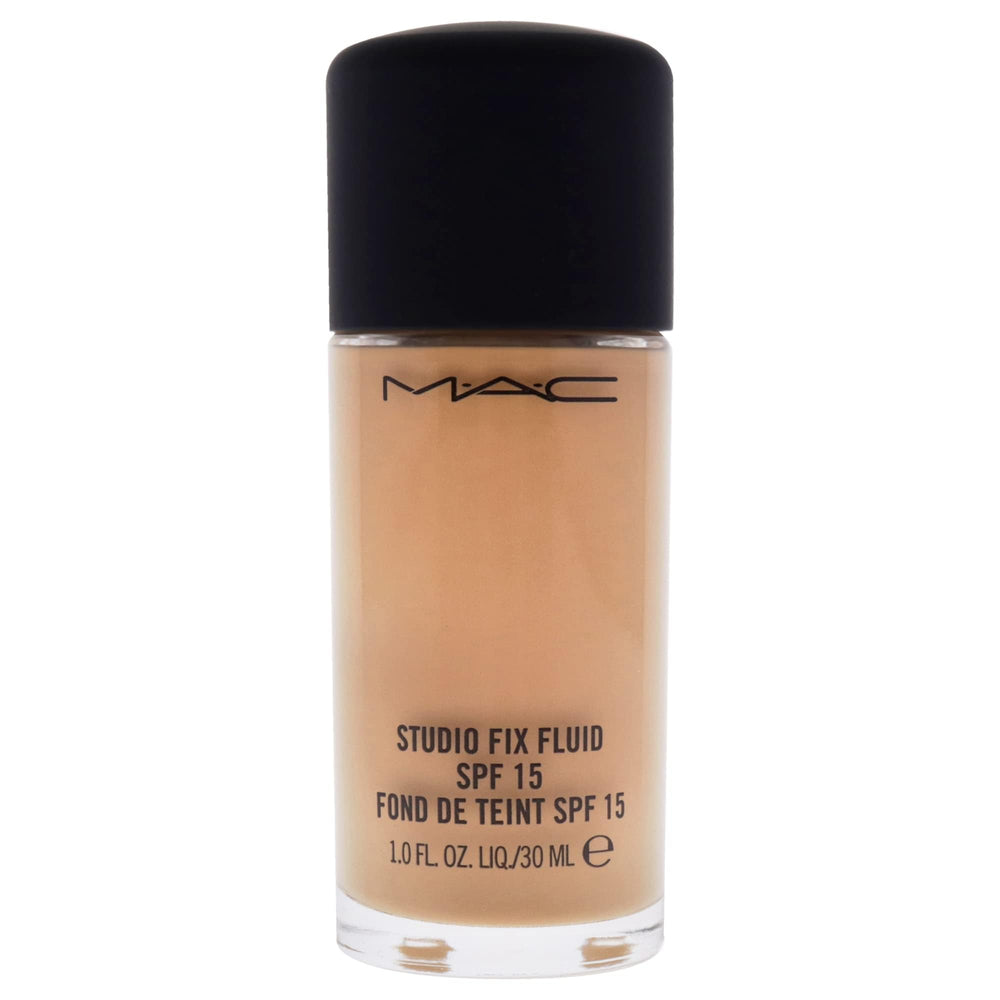 MAC Studio Fix Fluid SPF15 swatches show buildable coverage and shade options