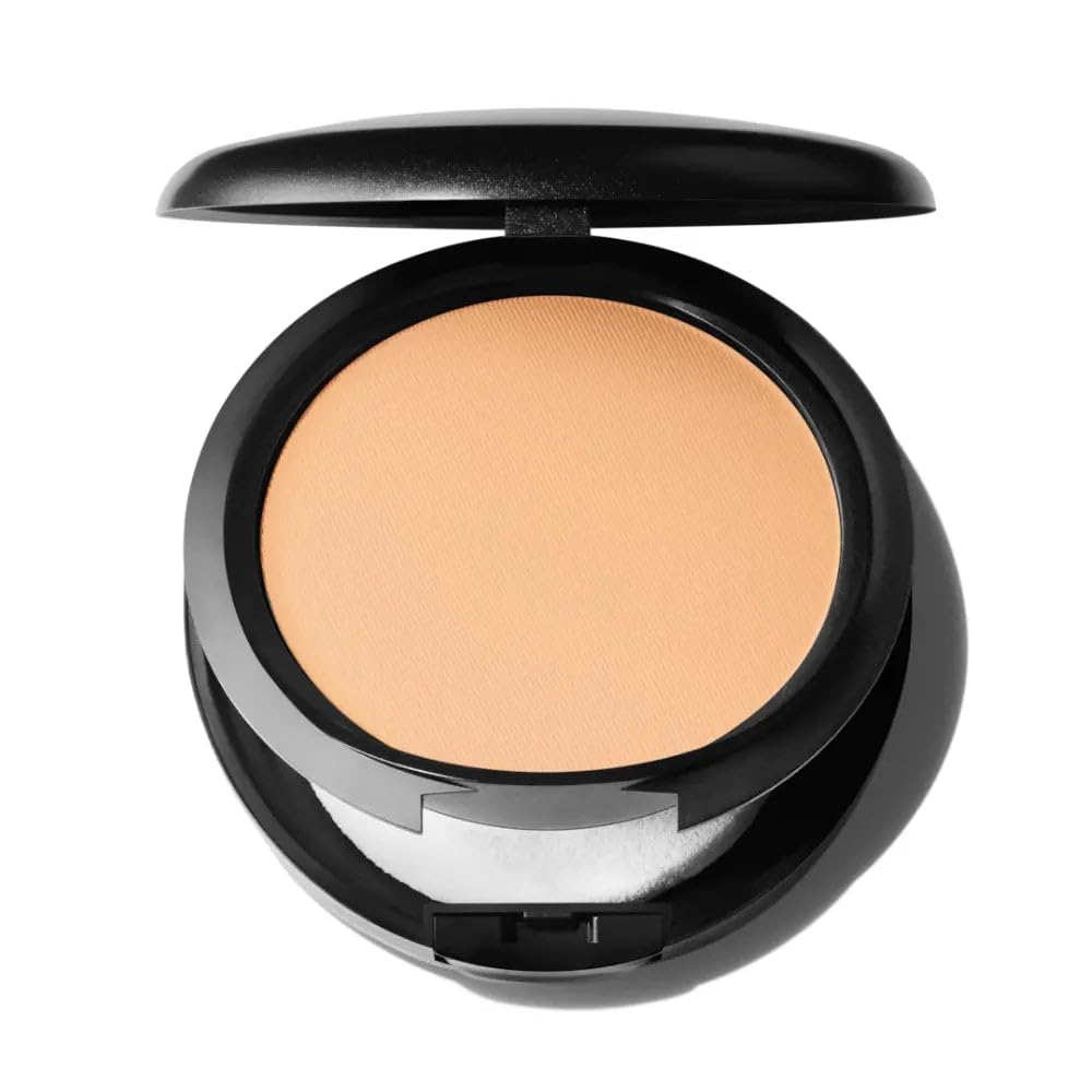 MAC Studio Fix powder foundation NC41 compact delivers matte finish and all-day wear