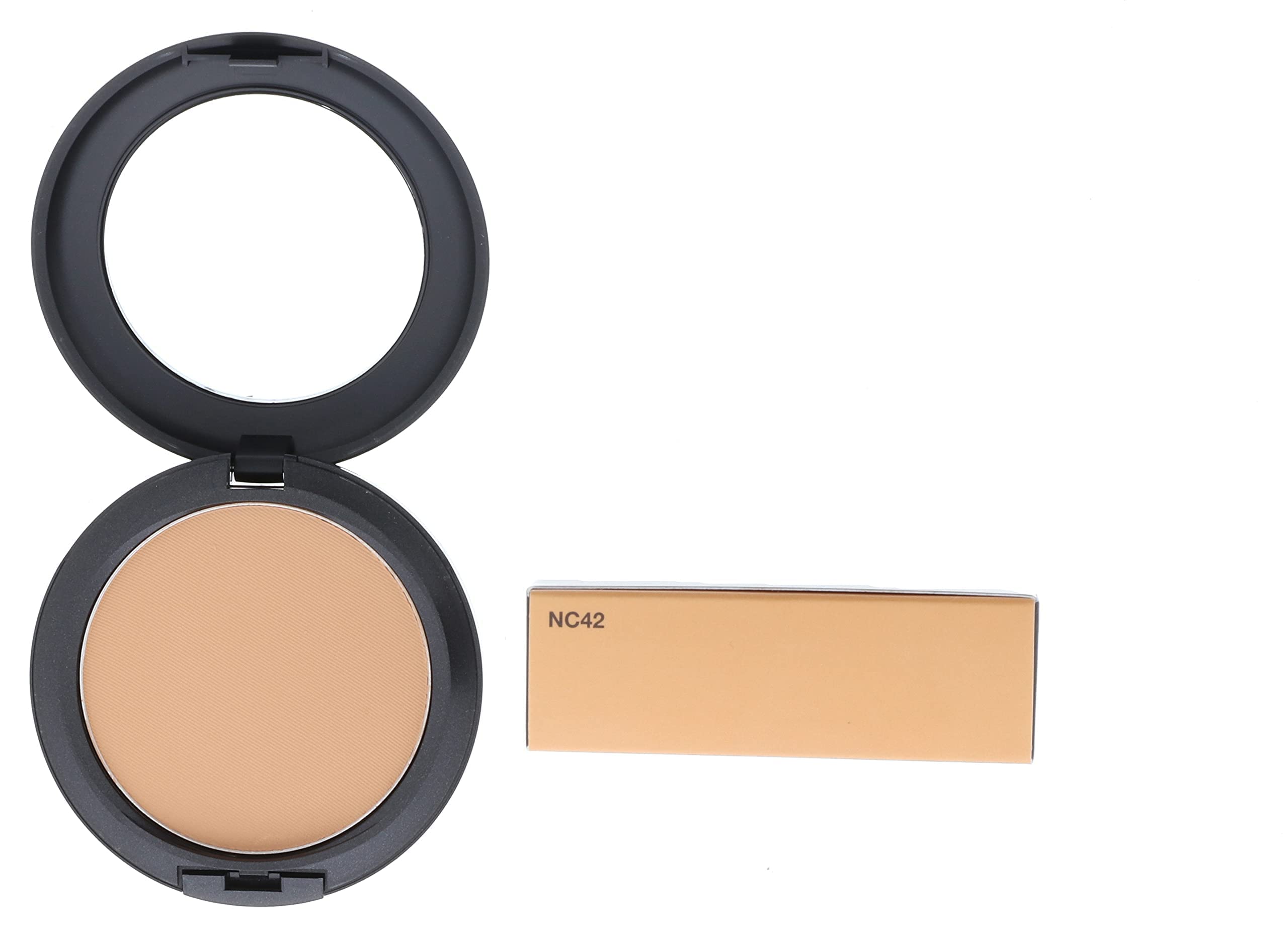 MAC Studio Fix NC42 swatch on skin demonstrating balanced tone