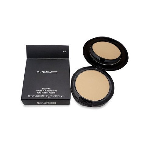 MAC Studio Fix Powder Plus Foundation sweat resistance photo shows stay-put matte look.