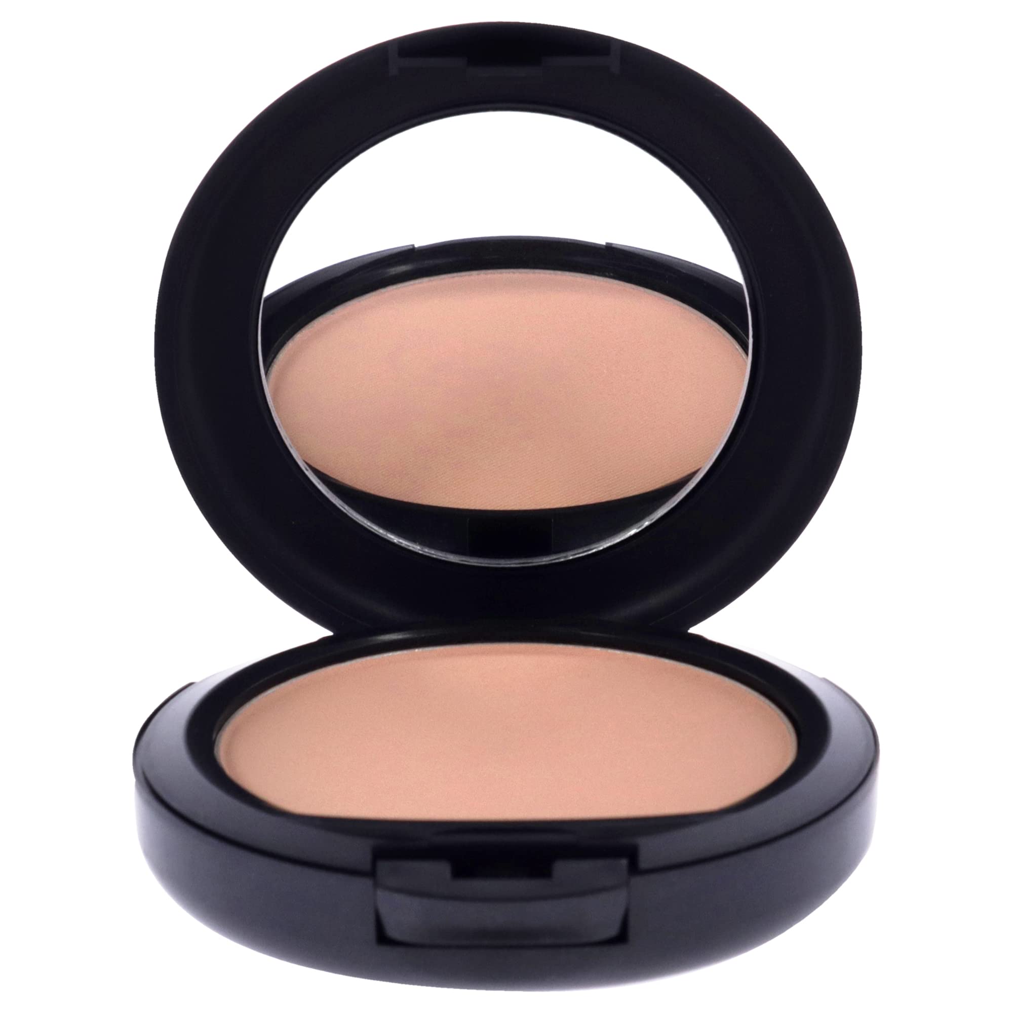 MAC Studio Fix Powder Plus Foundation texture close-up shows silky, smooth skin appearance