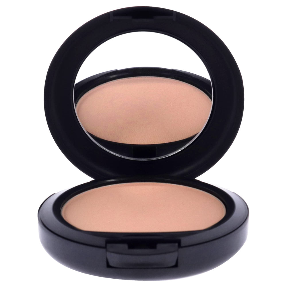 MAC Studio Fix Powder Plus Foundation texture close-up shows silky, smooth skin appearance