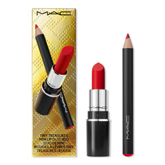 MAC Tiny Treasures gold packaging enhances holiday gifting appeal.