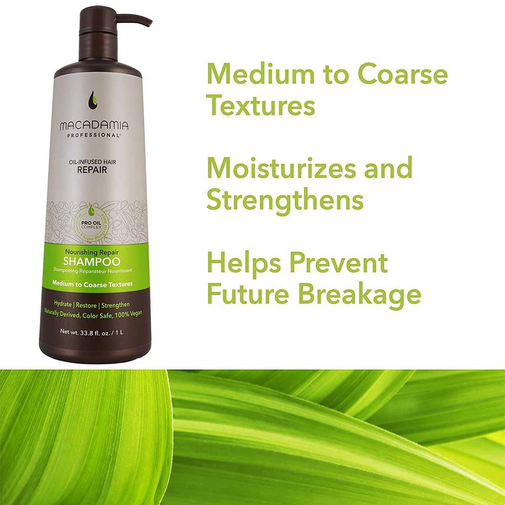 Nourishing Moisture Shampoo pump for easy, mess-free dispensing.