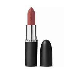MAC Macximal Silky Matte Velvet Teddy bullet showcases rich color payoff.