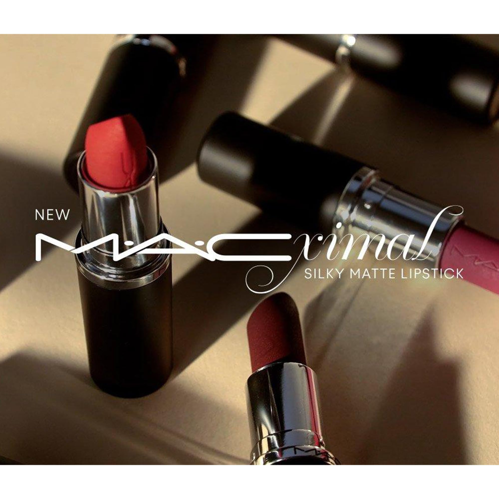 MAC Macximal Silky Matte Velvet Teddy lifestyle shot suggests day-to-night versatility.