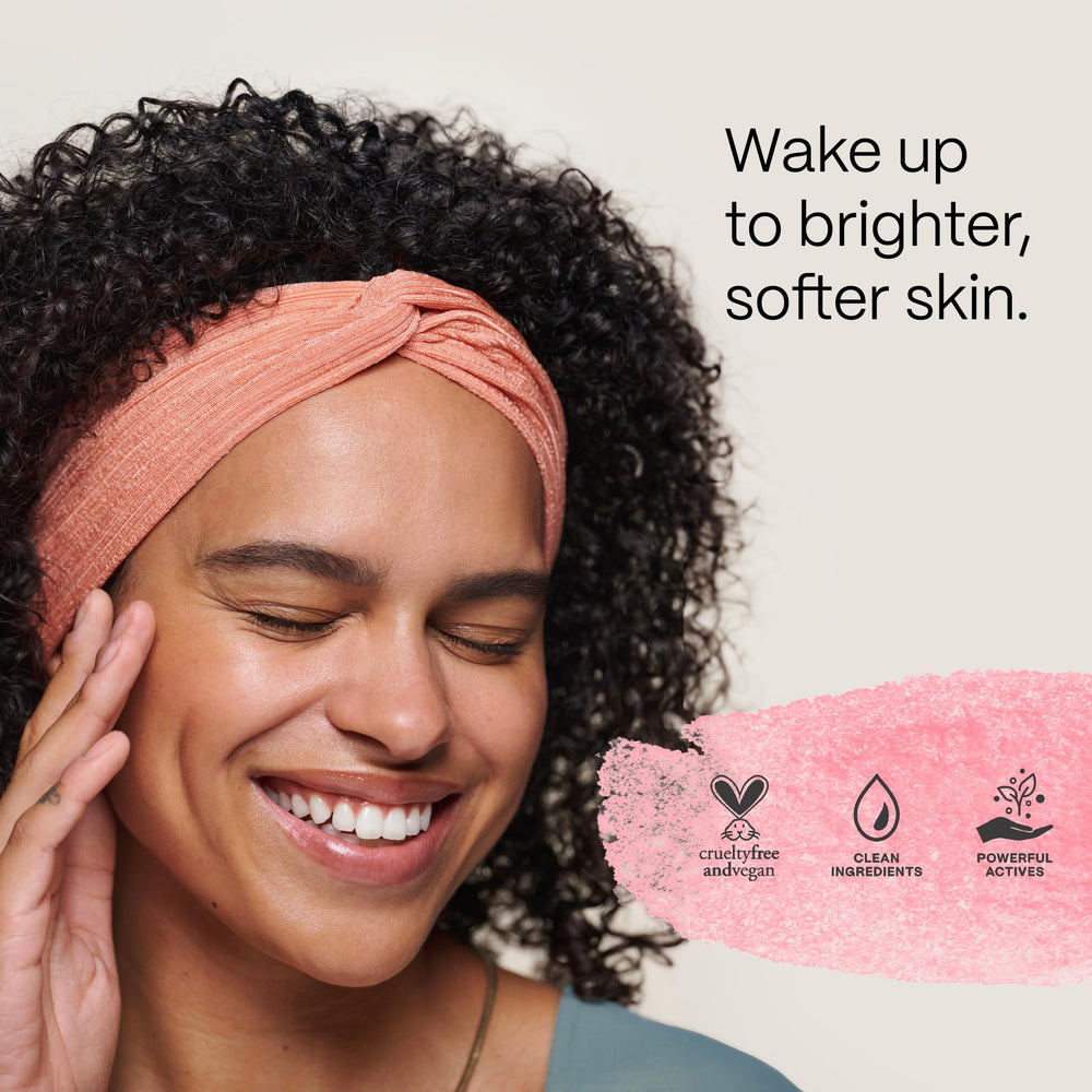 Mad Hippie AHA Exfoliating Peel packaging highlights vegan, cruelty-free formula with natural actives for brighter complexion.