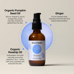 Mad Hippie cleansing-oil non-greasy texture showing light feel during makeup removal