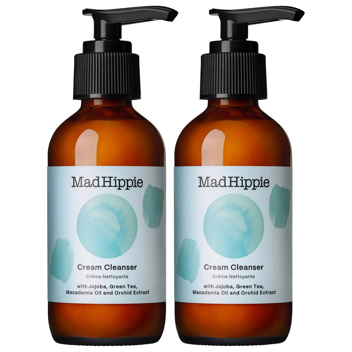 Mad Hippie Cream Cleanser 2-pack front bottle for gentle daily cleansing