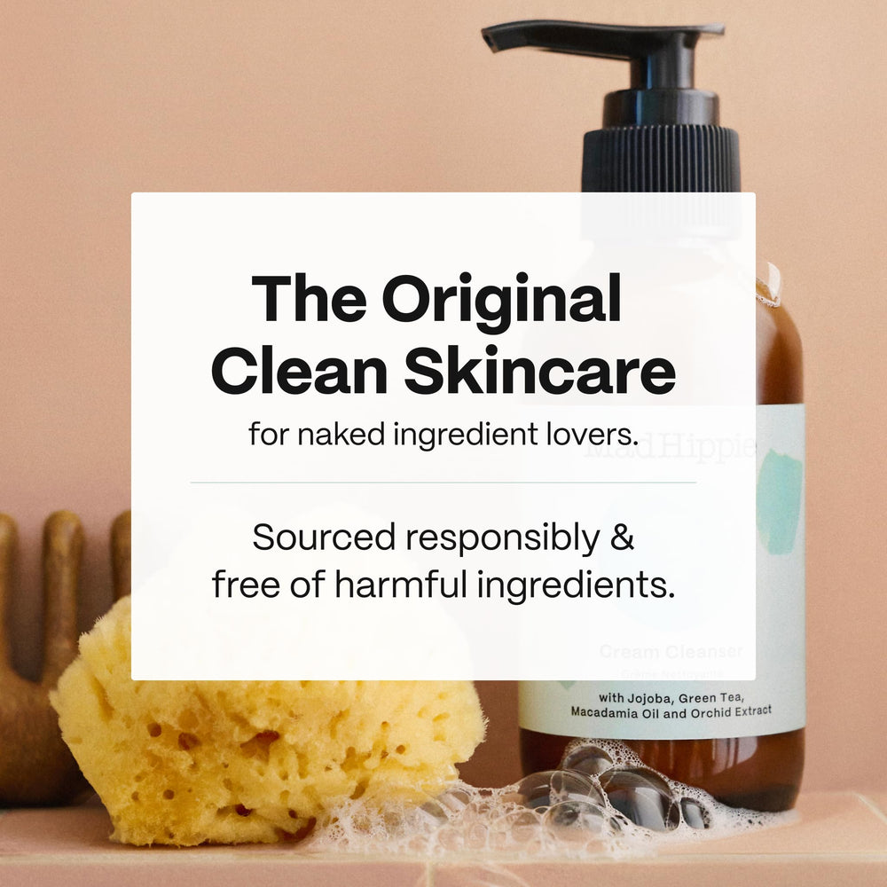 Jojoba oil drops in Mad Hippie Cream Cleanser for nourishing cleanse