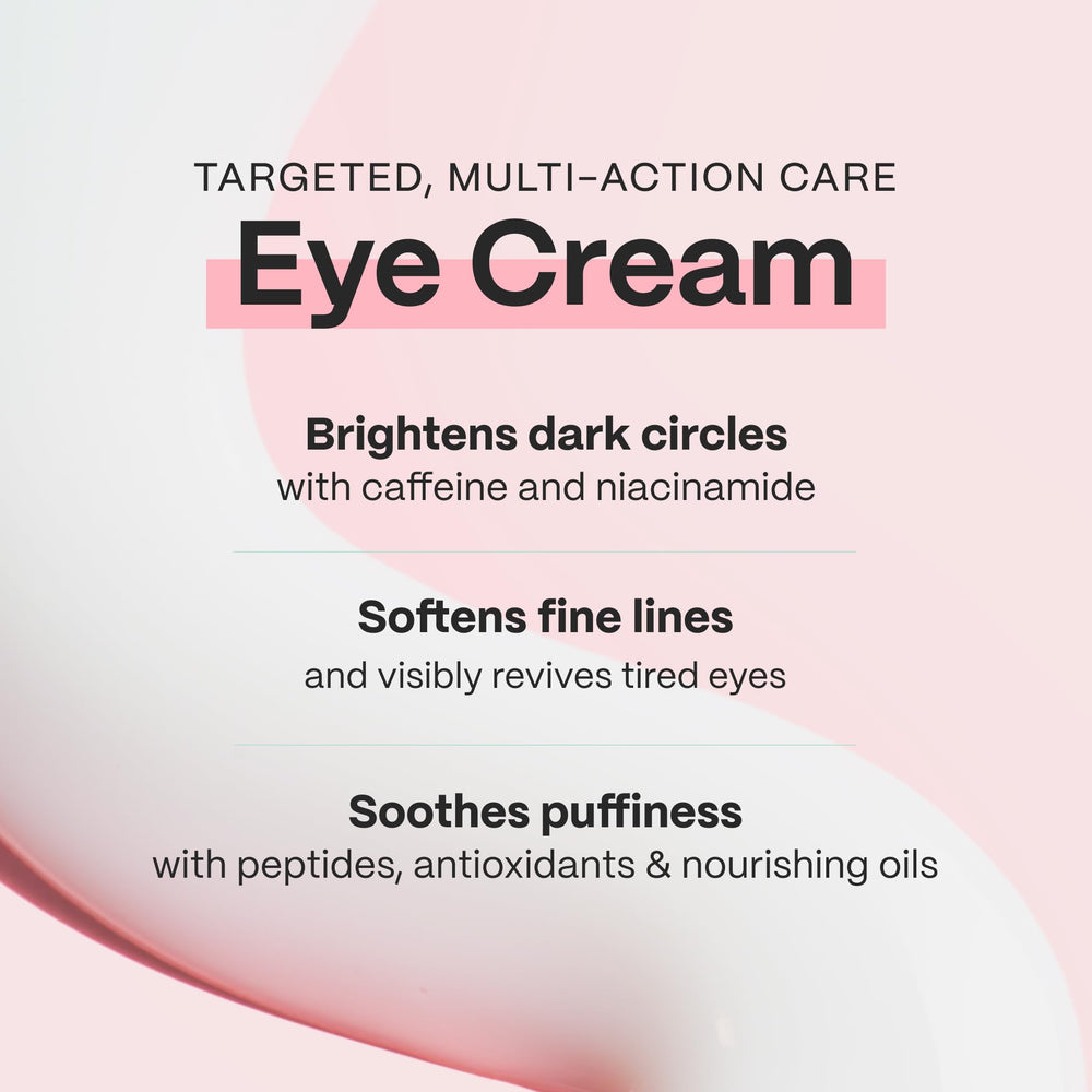 Mad Hippie Eye Cream being dot-applied under the eye for gentle care.