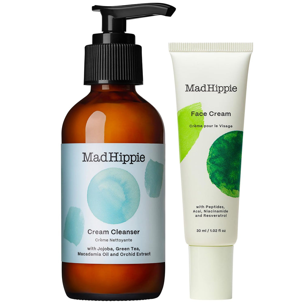Mad Hippie face cream jar closeup highlights peptide hydration for daily use