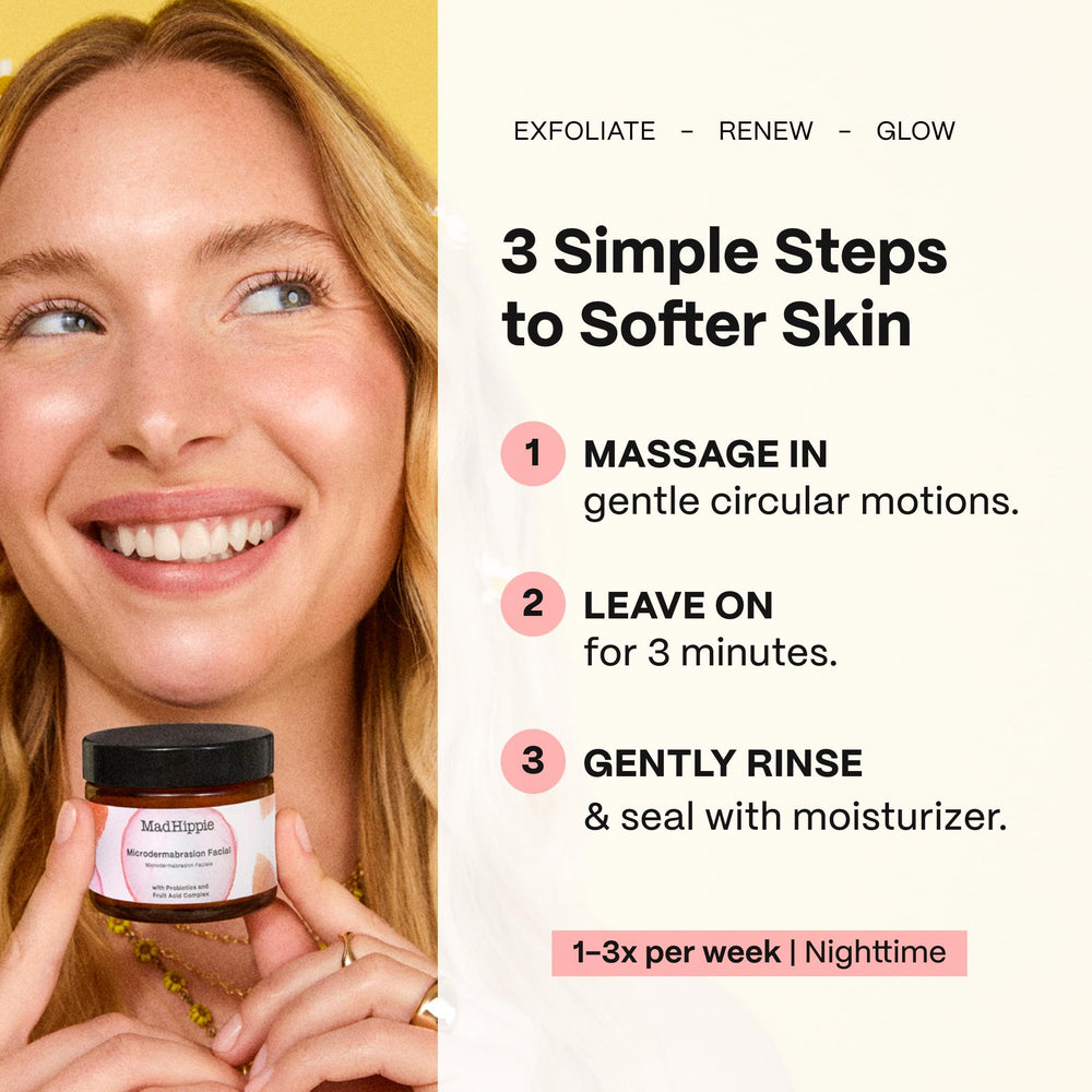 Mad Hippie MicroDermabrasion Facial glycolic acid detail for glow