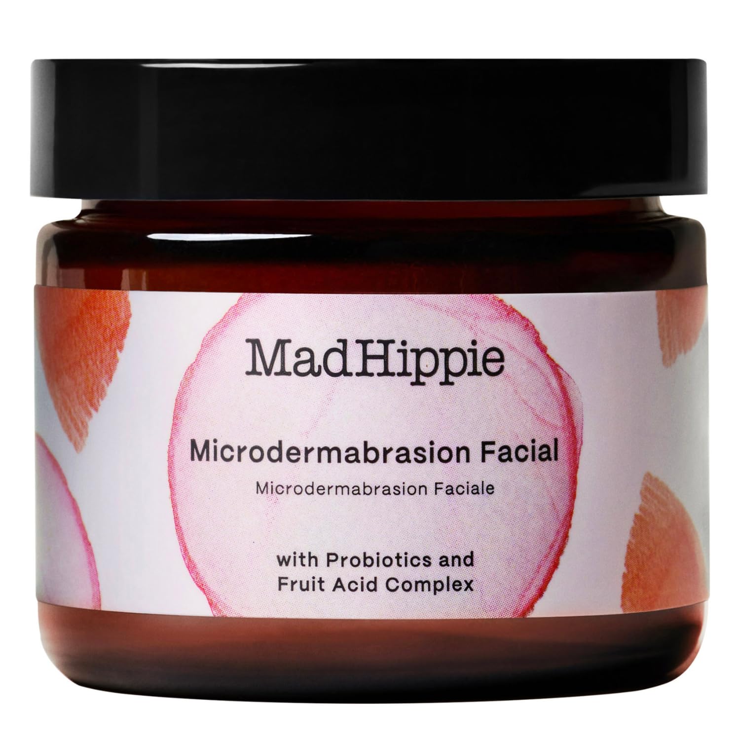 Mad Hippie MicroDermabrasion Facial jar closeup shows smooth texture for radiant skin
