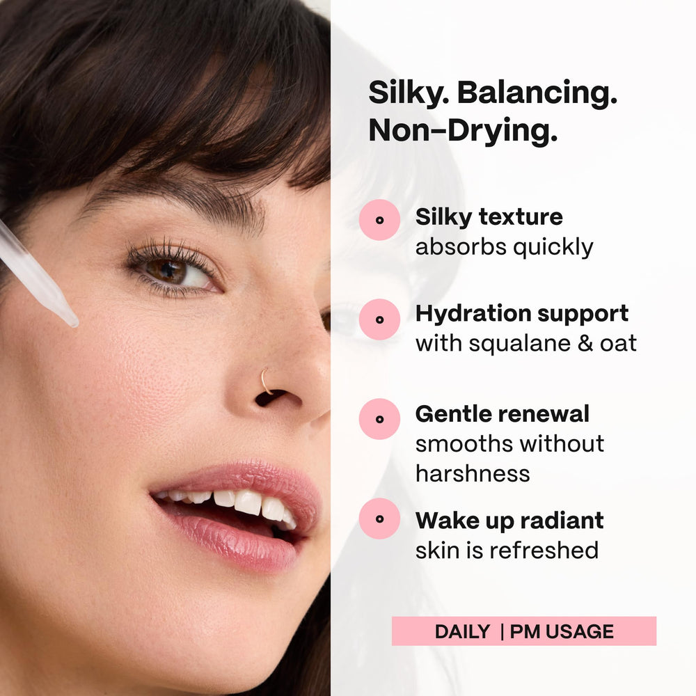 Mad Hippie Super A Serum vial with hyaluronic acid hinting at plump hydrated skin