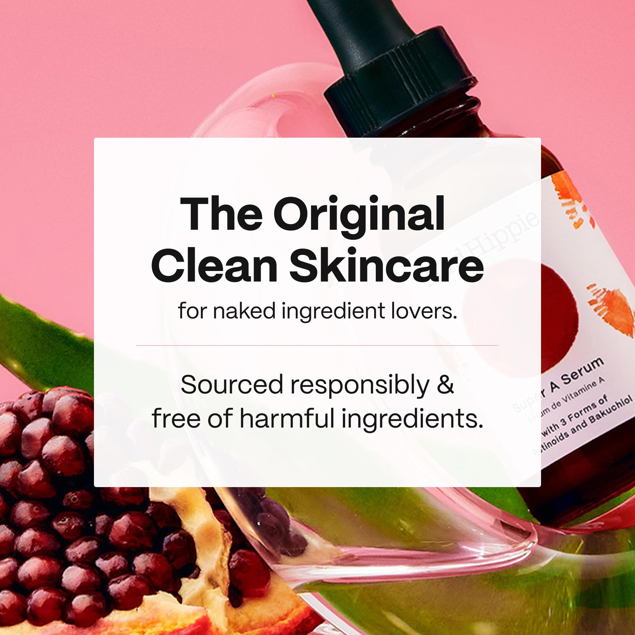 Mad Hippie Super A Serum ingredient label close-up with bakuchiol and retinoids.