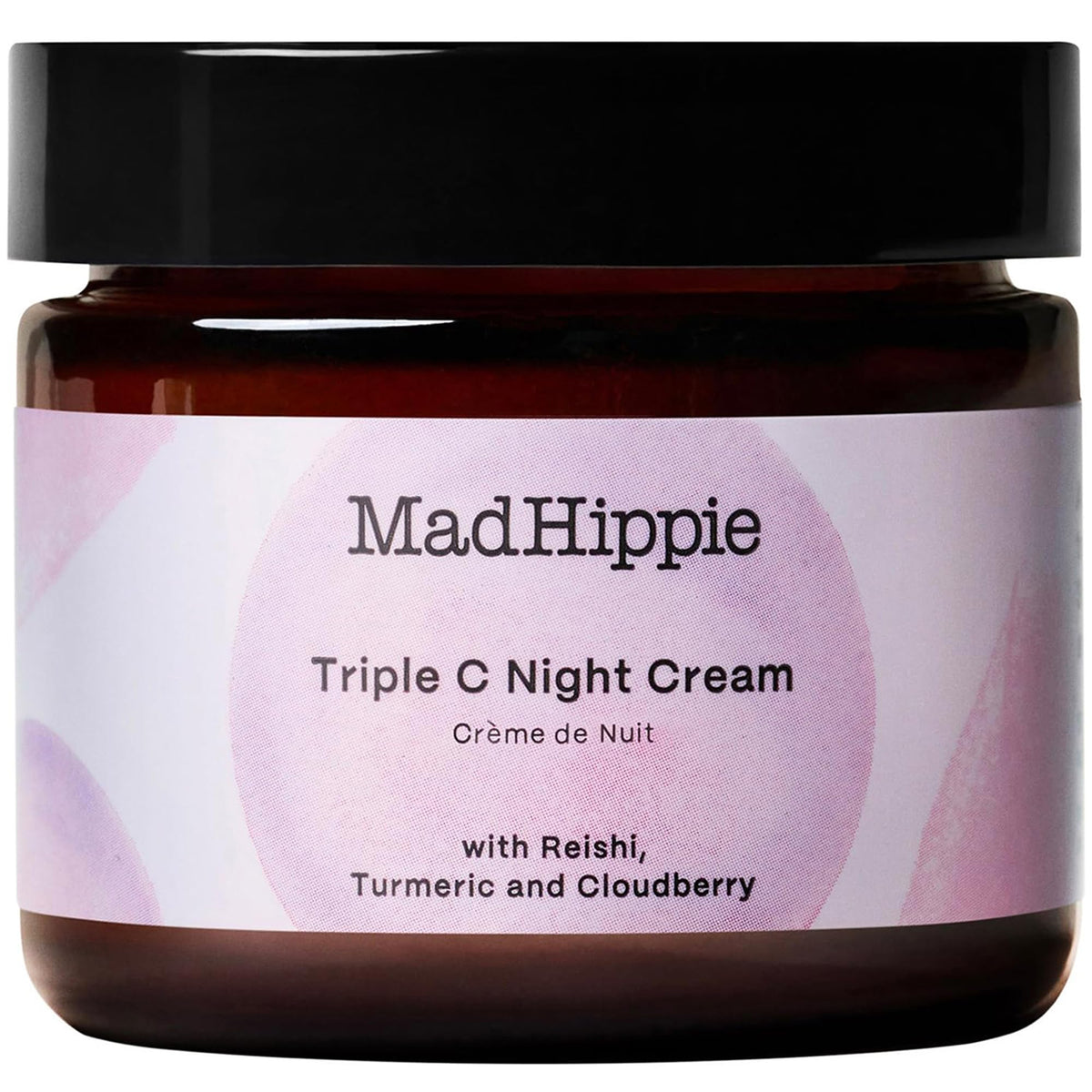 Mad Hippie Triple C Night Cream jar closeup for smooth, radiant skin.