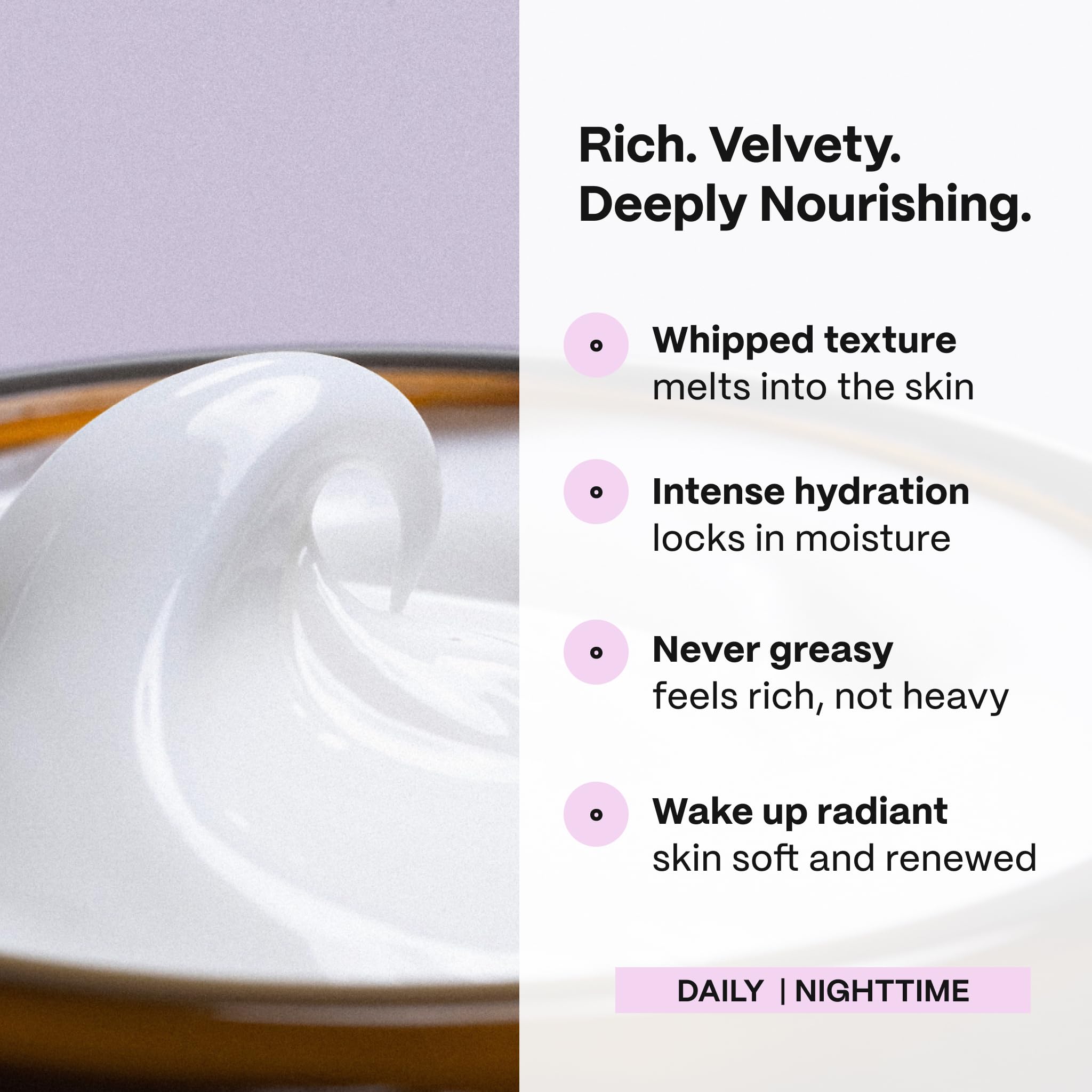 Mad Hippie Triple C Night Cream on skin during bedtime ritual for renewed feel.